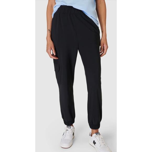 Sweaty Betty Explorer Cargo women’s black Pants size medium - Picture 1 of 6